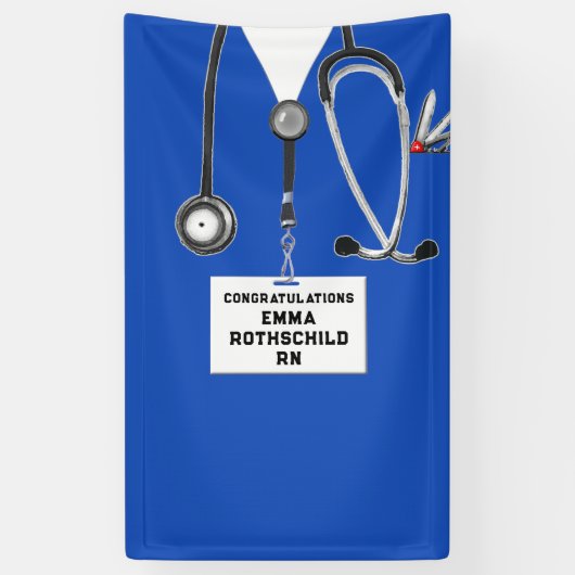 Abschluss der Krankenpflege Banner (Vertikal)