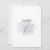 Abschluss der Krankenpflege Blumenkohl Party Botan Einladung (Rückseite)