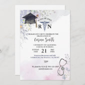 Abschluss der Krankenpflege Blumenkohl Party Botan Einladung (Vorne/Hinten)