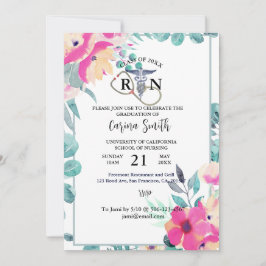 Abschluss der Krankenpflege Blumenkohl-Party Einladung