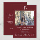 Abschluss der Krankenpflege, einfach modernes Foto Ankündigung (Vorne/Hinten)