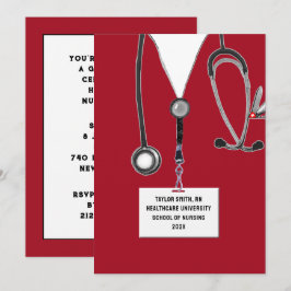 Abschluss der Krankenpflege Einladung