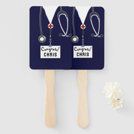 Abschluss der Krankenpflege Fächer (Vorne und Hinten)