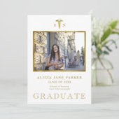 Abschluss der Krankenpflege Foto Gold Glitzer (Stehend Vorderseite)