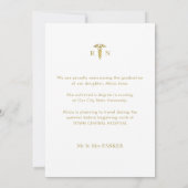 Abschluss der Krankenpflege Foto Gold Glitzer (Rückseite)