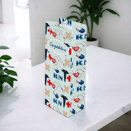 Abschluss der Krankenpflege Geschenktüte Für Weinflaschen