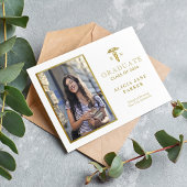 Abschluss der Krankenpflege Gold elegantes Foto