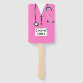 Abschluss der Krankenpflege Hand Fan Fächer (Rückseite)