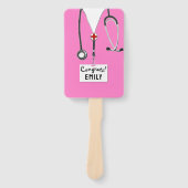 Abschluss der Krankenpflege Hand Fan Fächer (Vorderseite)