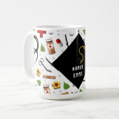 Abschluss der Krankenpflege Kaffeetasse (Vorderseite Links)