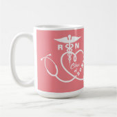 Abschluss der Krankenpflege Kaffeetasse (Links)