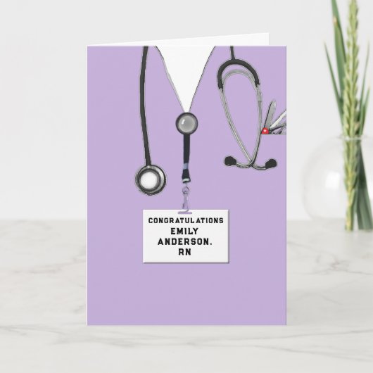 Abschluss der Krankenpflege Karte (Vorderseite)