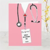 Abschluss der Krankenpflege Karte (Gelbe Blume)