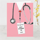 Abschluss der Krankenpflege Karte (Gelbe Blume)