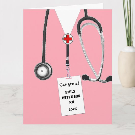 Abschluss der Krankenpflege Karte (Vorderseite)
