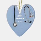 Abschluss der Krankenpflege Keramik Ornament (Links)