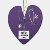 Abschluss der Krankenpflege Keramik Ornament (Links)