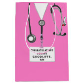 Abschluss der Krankenpflege Mittlere Geschenktüte (Vorderseite)