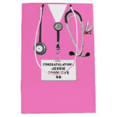 Abschluss der Krankenpflege Mittlere Geschenktüte (Vorderseite)