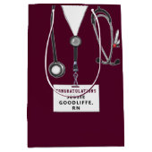 Abschluss der Krankenpflege Mittlere Geschenktüte (Vorderseite)