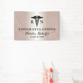 Abschluss der Krankenpflege Moderne Rose Gold  Banner (InSitu)