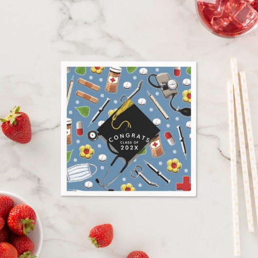 Abschluss der Krankenpflege Napkins Serviette (Beispiel)