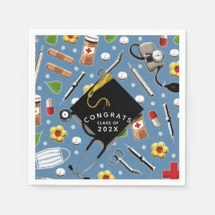 Abschluss der Krankenpflege Napkins Serviette