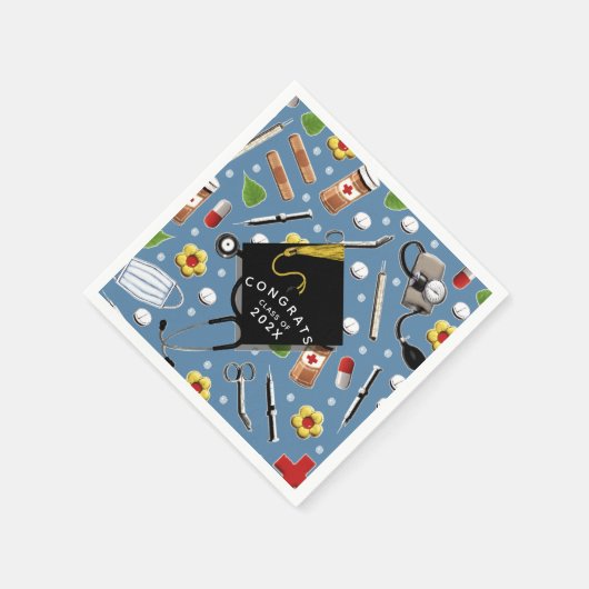 Abschluss der Krankenpflege Napkins Serviette (Ecke)