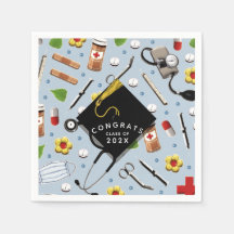 Abschluss der Krankenpflege Napkins