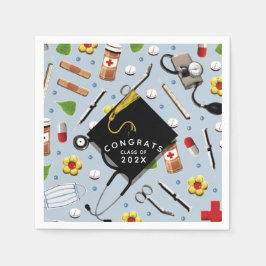 Abschluss der Krankenpflege Napkins Serviette