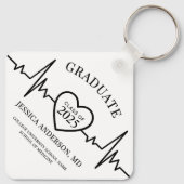 Abschluss der Krankenpflege Schlüsselanhänger (Rückseite)