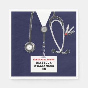 Abschluss der Krankenpflege Serviette