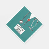 Abschluss der Krankenpflege Serviette (Ecke)