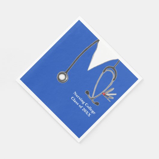 Abschluss der Krankenpflege Serviette (Ecke)