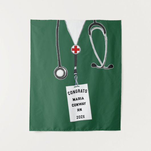 Abschluss der Krankenpflege Wandteppich (Vorderseite)