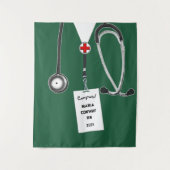 Abschluss der Krankenpflege Wandteppich (Vorderseite)