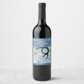 Abschluss der Krankenpflege Weinetikett (Vorderseite)