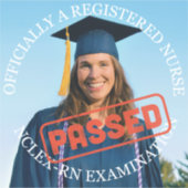 Abschluss der Krankenpflegerin, Prüfung durch ncle Aufkleber (Vorderseite)
