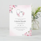 Abschluss der Krankenpflegerschule Einladung (Stehend Vorderseite)