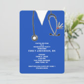 Abschluss der Krankenpflegerschule Einladung (Stehend Vorderseite)