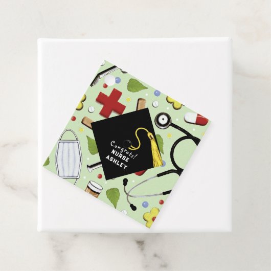 Abschluss der Krankenpflegerschule Geschenkanhänger (Beispiel)