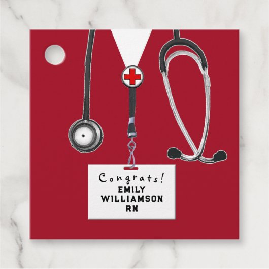 Abschluss der Krankenpflegerschule Geschenkanhänger (Vorderseite)