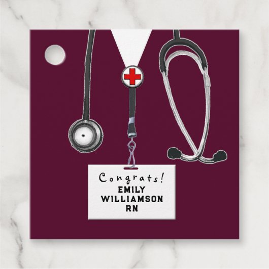 Abschluss der Krankenpflegerschule Geschenkanhänger (Vorderseite)