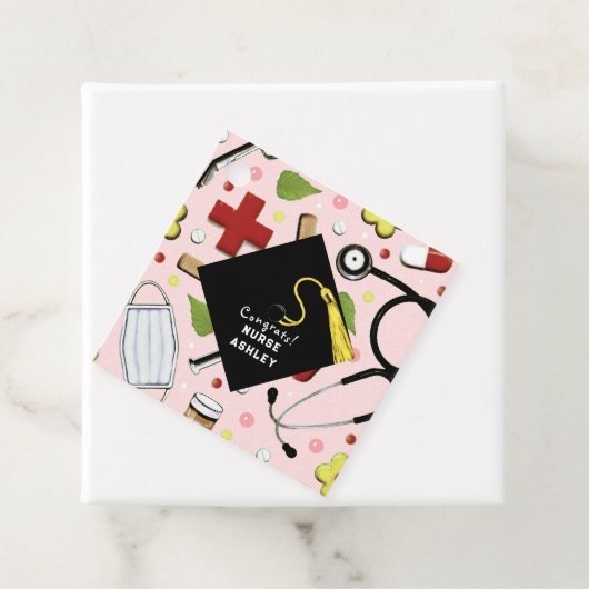 Abschluss der Krankenpflegerschule Geschenkanhänger (Beispiel)