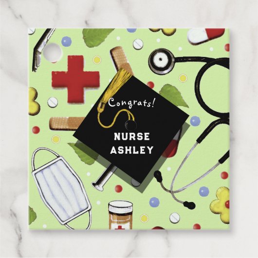 Abschluss der Krankenpflegerschule Geschenkanhänger (Vorderseite)