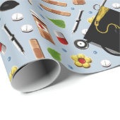 Abschluss der Krankenpflegerschule Geschenkpapier (Rolleneckpunkt)