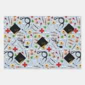 Abschluss der Krankenpflegerschule Geschenkpapier Set (Vorderseite)