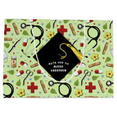 Abschluss der Krankenpflegerschule Große Geschenktüte (Rückseite)