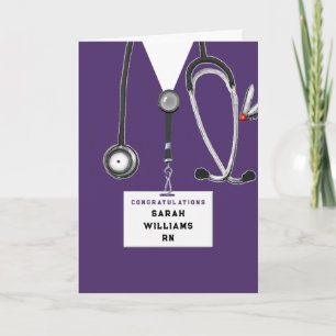 Abschluss der Krankenpflegerschule Karte