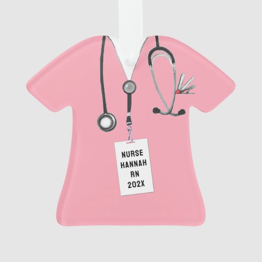 Abschluss der Krankenpflegerschule Ornament (Rückseite)